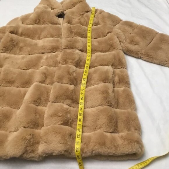 BCBGMAXAZRIA FAUX FUR COAT - Picture 9 of 14